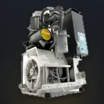 Turbo-Smart A — стоматологический аспиратор на 2-3 установки влажного типа, без кожуха